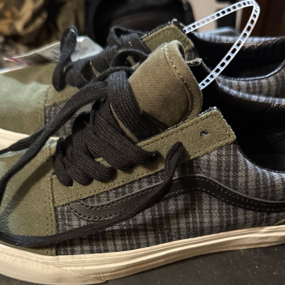 Vans Green and Black sneakers